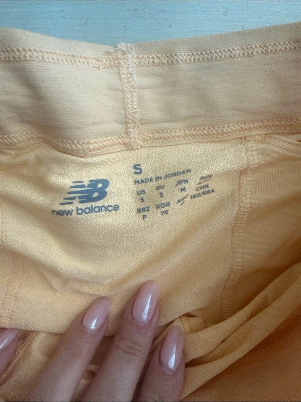 New Balance Peach-Orange Women's Athletic Shorts - Picture 2 of 2